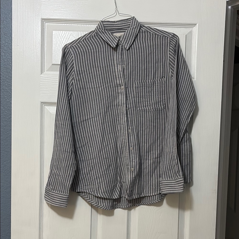 Classic blue Striped women’s Shirt